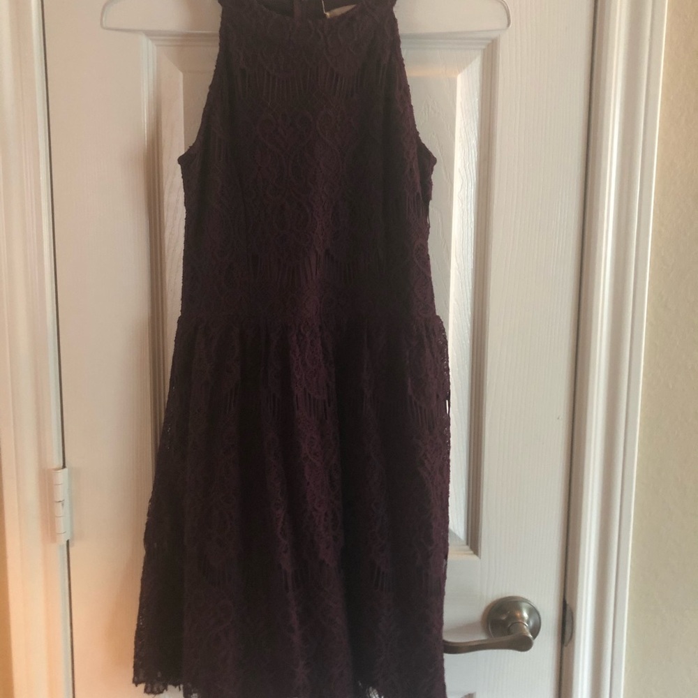 Altered State burgundy lace dress.  Worn once
